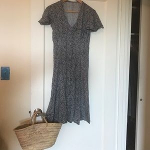 Vintage floral dress size m 6 Doen reformation